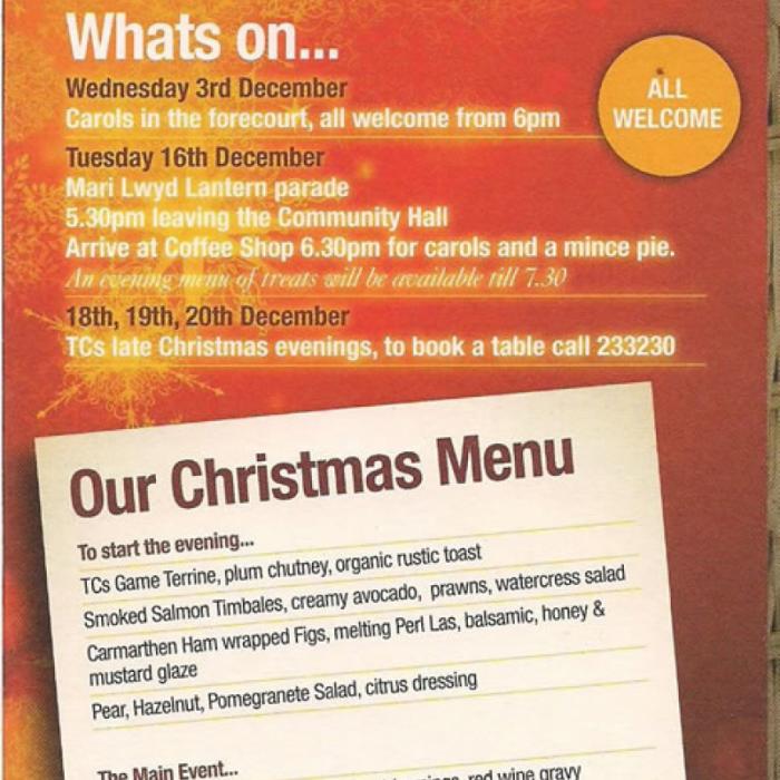 Whats ON Christmas at Pennard & Three Cliffs Coffee Shop